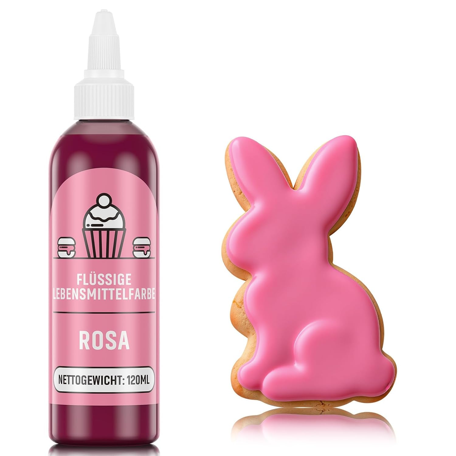 Rode kleurstof 120 ml, zeer geconcentreerde en suikervrije vloeibare kleurstof voor bakken, cakes, bitterkoekjes, glazuur, fondant, koekjes, donuts
