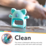 Nuby - Siliconen tandhandschoen, BPA-vrij, Blue Koala, vanaf 3 maanden