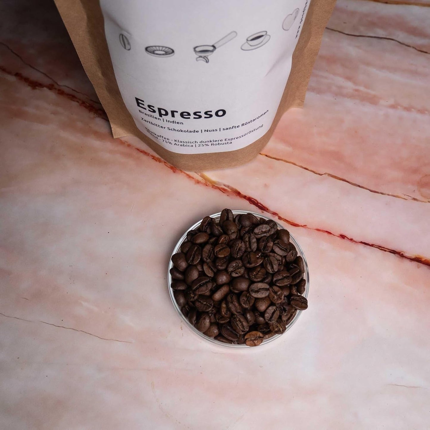 ESPRESSO | Koffiebonen 500g - 100% Arabica | Vers gebrand voor het maken van espresso | Hele koffiebonen | Klassieke koffiesmaak