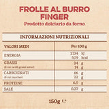 Frolle Al Burro-vingers. Biscotti Bereid Traditioneel Kom Una Volta. Ideaal Come Fine Pasto Goloso, Ma Anche Da Abbinare Al the O Al Caffè. Verpakking Ja 150 gr