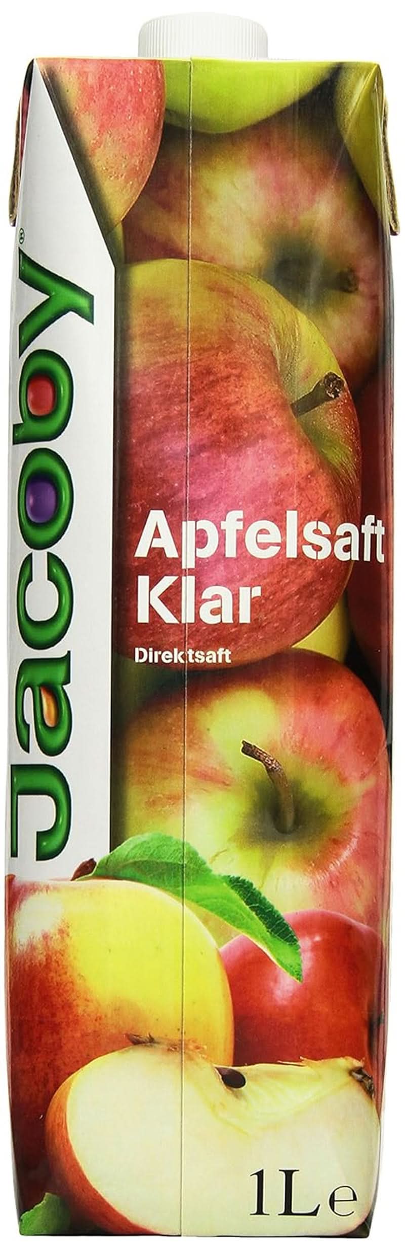 Jacoby 100% helder appelsap, 6 x 1 liter Alcoholvrije dranken Naty Shop