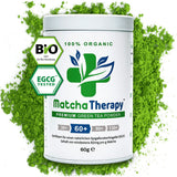 Matchatherapie 30+ | Biologische Matcha-theepoeder | 60 gram | Met een geverifieerd gehalte van minimaal 30 mg/g catechine EGCG | Ondersteunt het immuunsysteem en het energieniveau | Ceremoniële kwaliteit | Groene thee uit Japan