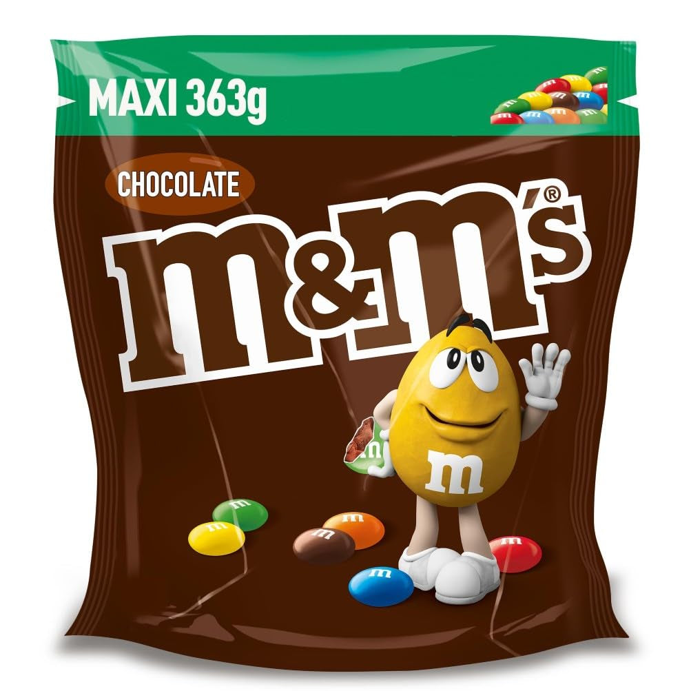 INHOUD: Zakje M&M'S chocolade van 363 gram, de beste kwaliteit dankzij de geselecteerde ingrediënten
