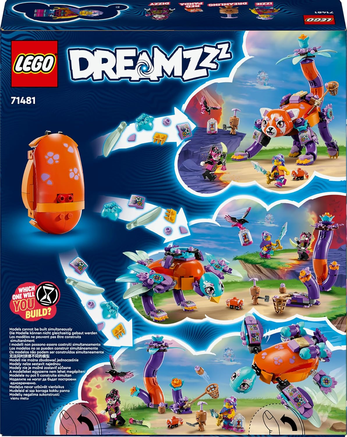 LEGO Dreamzzz 3-in-1 Izzies droomdieren, magisch ei met minifiguren van Izzy en Dizzy en dierenfiguren, fantasiespeelset, cadeau voor meisjes en jongens vanaf 8 jaar 71481 Bouwsets Besuche den LEGO-Store