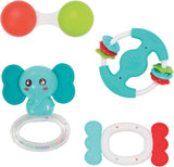 LUDI - Planet Bell - Babyspeelgoed - Vanaf 3 maanden - Levendige kleuren, verschillende texturen en originele vorm - Bevordert de fijne motoriek en behendigheid Bebe Naty Shop 4 rammelaarspeeltjes
