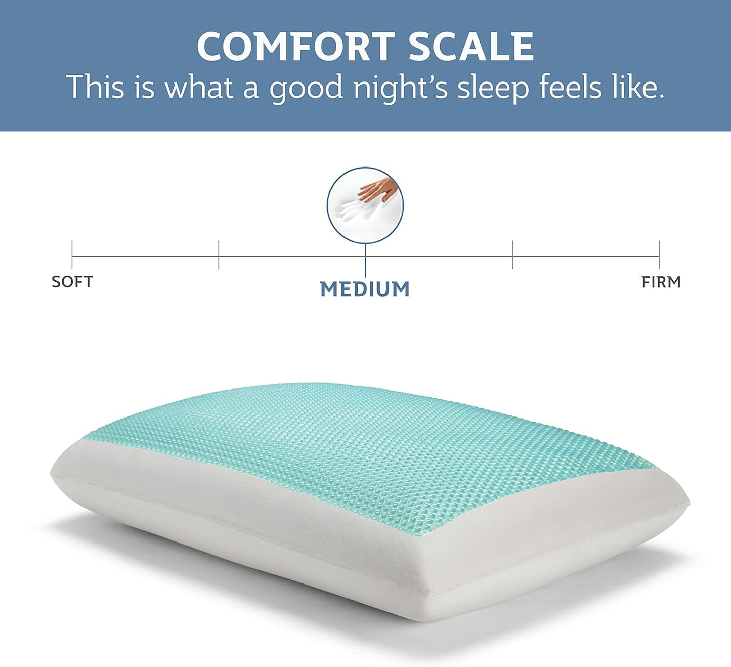 Sealy SE '19 Essentials SM Aqua Bubble Gel Sheet, 1 MC (US) kussen, wit, 61 x 40 x 14 cm Naty Shop standaardkussens
