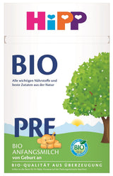 HiPP PRE biologische zuigelingenmelk (4 x 600 g), vanaf de geboorte, bevat uitsluitend lactose als koolhydraat, van de beste biologische kwaliteit