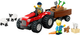 LEGO City tractor met aanhanger - Boerderijspeelgoed met tractor en dierfiguren - Montessori speelsets voor jongens en meisjes vanaf 4 jaar - cadeau met 2 minifiguren 60461 Bouwsets Besuche den LEGO-Store