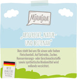 MjAMjAM - Premium natvoer voor katten - Knijpzak - DUO met geraffineerd kalfsvlees en haring, verpakking van 12 (12 x 125 g), graanvrij