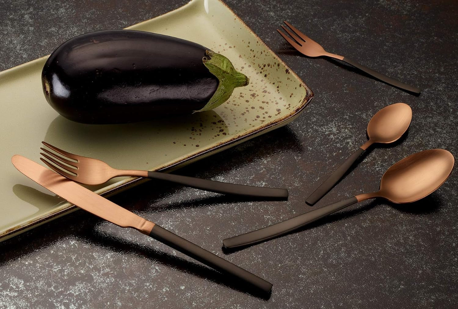 Bestekset Echtwerk Positano Due-Bronze, Black Edition, 20-delig, 4 personen Keuken Naty Shop