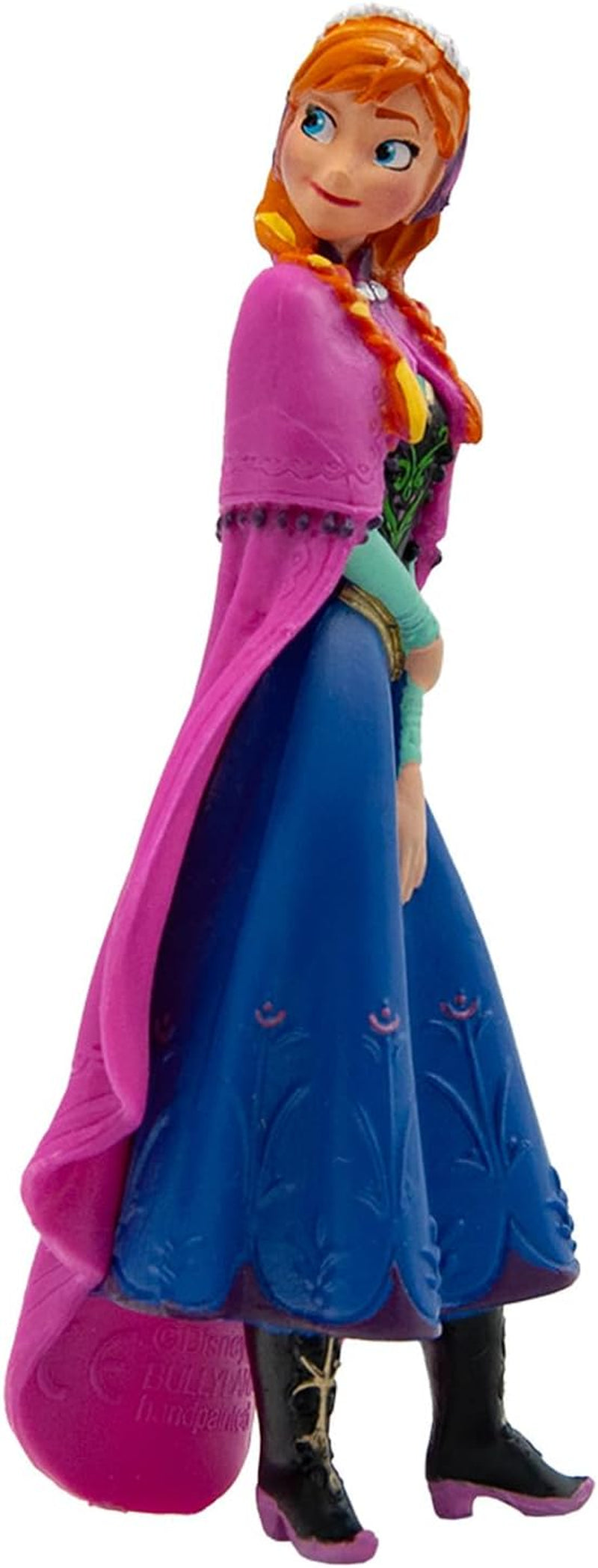 Bullyland 12960 - Prinses Anna beeldje uit de film Frozen van Walt Disney, ca. 9,5 cm, zeer gedetailleerd, ideaal als klein cadeautje voor kinderen vanaf 3 jaar