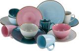 CreaTable, 22506, COSY DAY-serie, 16-delige serviesset voor 4 personen, porseleinen combinatieservies, vaatwasmachine- en magnetronbestendig, kwaliteitsproductie