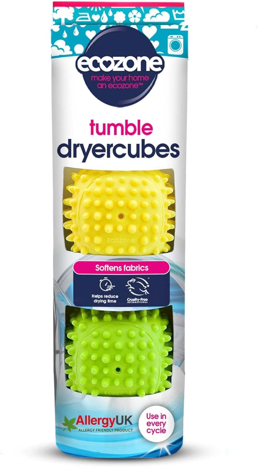 Droogkastballen van nieuw, zachter materiaal met variabel design. Bevat 2 Naty Shop wasmiddelen