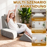 Leeskussen met afneembare neksteun en armleuning, comfortabel en lichtgewicht rugkussen voor bed en bank, rugkussen voor volwassenen, rugleuning van traagschuim voor lezen, tv kijken en videogames