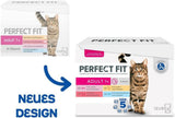 Perfect Fit Adult 1+ selectie natvoer met zalm, diepzeevis, rundvlees en kip, 48 zakjes, 12x85g (4 stuks) - Premium natvoer voor volwassen katten vanaf 1 jaar