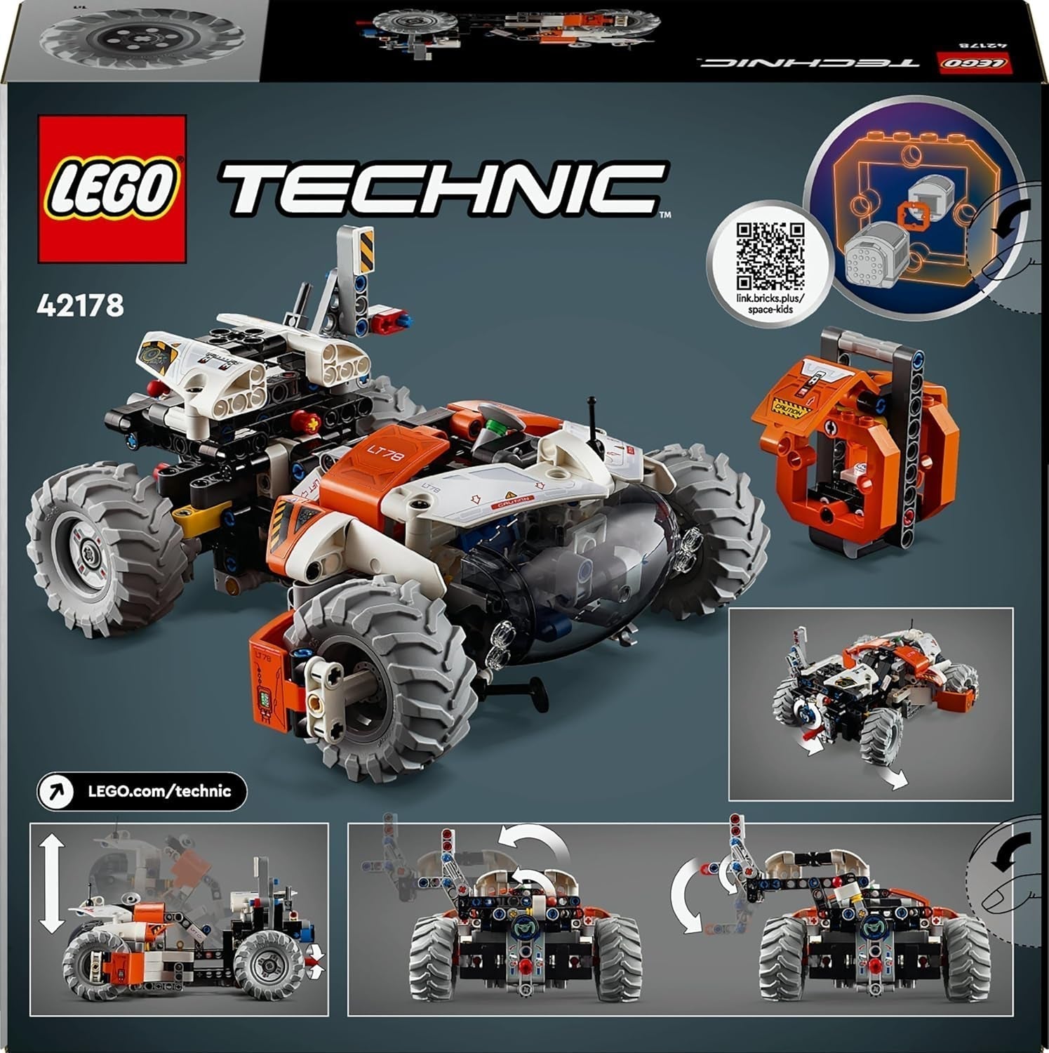 LEGO Technic LT78 Ruimtetransportvoertuig, ruimtebouwset voor verkenningsreizen en ruimteavonturen, fantasierijke speelervaring voor jongens en meisjes, cadeau voor kinderen vanaf 8 jaar oud 42178 Bouwsets Besuche den LEGO-Store