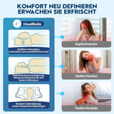 Cloudétoile Nekkussen Memory Foam Kussen - 2 in 1 Ergonomisch Orthopedisch Kussen Visco Foam Kussen Zijslaper Neksteun Kussen In hoogte verstelbaar Memory Foam Kussen Wit 64X38X12cm Cervicale Orthopedische Kussens Naty Shop