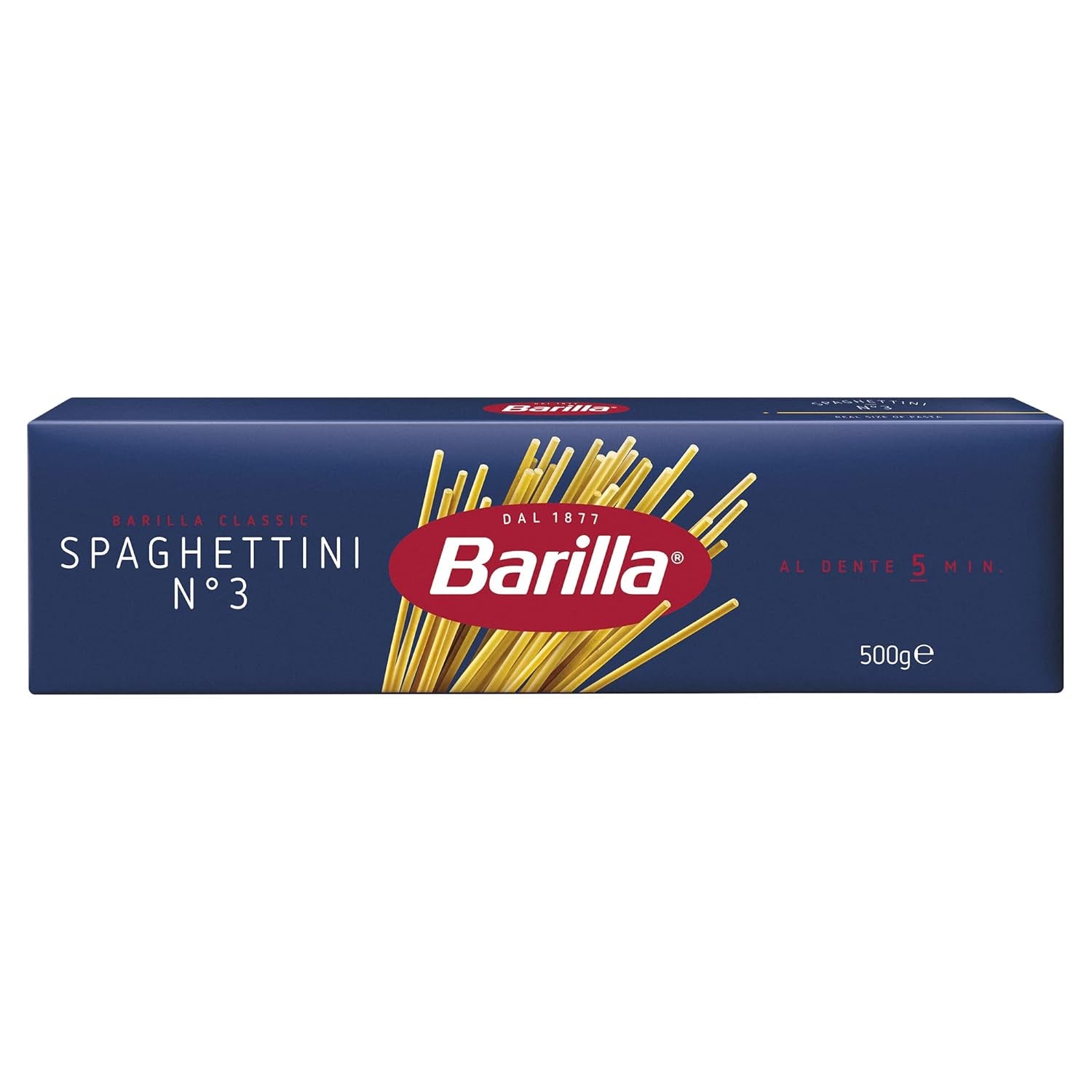 Barilla Pasta Klassische Spaghetti n.5 aus hoogwaardige Hartweizen immer al dente, (1 x 500 g), smaakloos