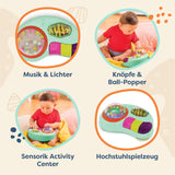 B. speelgoed - Kinderspeelgoed voor kinderstoel - Zuignapspeelgoed met muziek, licht, geluid - Zintuiglijk speelgoed - Motorisch speelgoed voor kinderen - vanaf 6 maanden - Whirly Pop Baby Toys Naty Shop