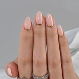Btartbox Korte vierkante kunstnagels Baby Boomer lijm op witte gradiënt roze kunstnagels Korte kunstnagels met nagellijm 30 stuks vierkante kunstnagels
