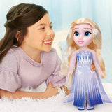 Disney Frozen 2 Elsa pop - 35 cm grote, beweegbare pop in iconische modejurk en lang golvend haar voor extra plezier, voor meisjes vanaf 3 jaar, 214894