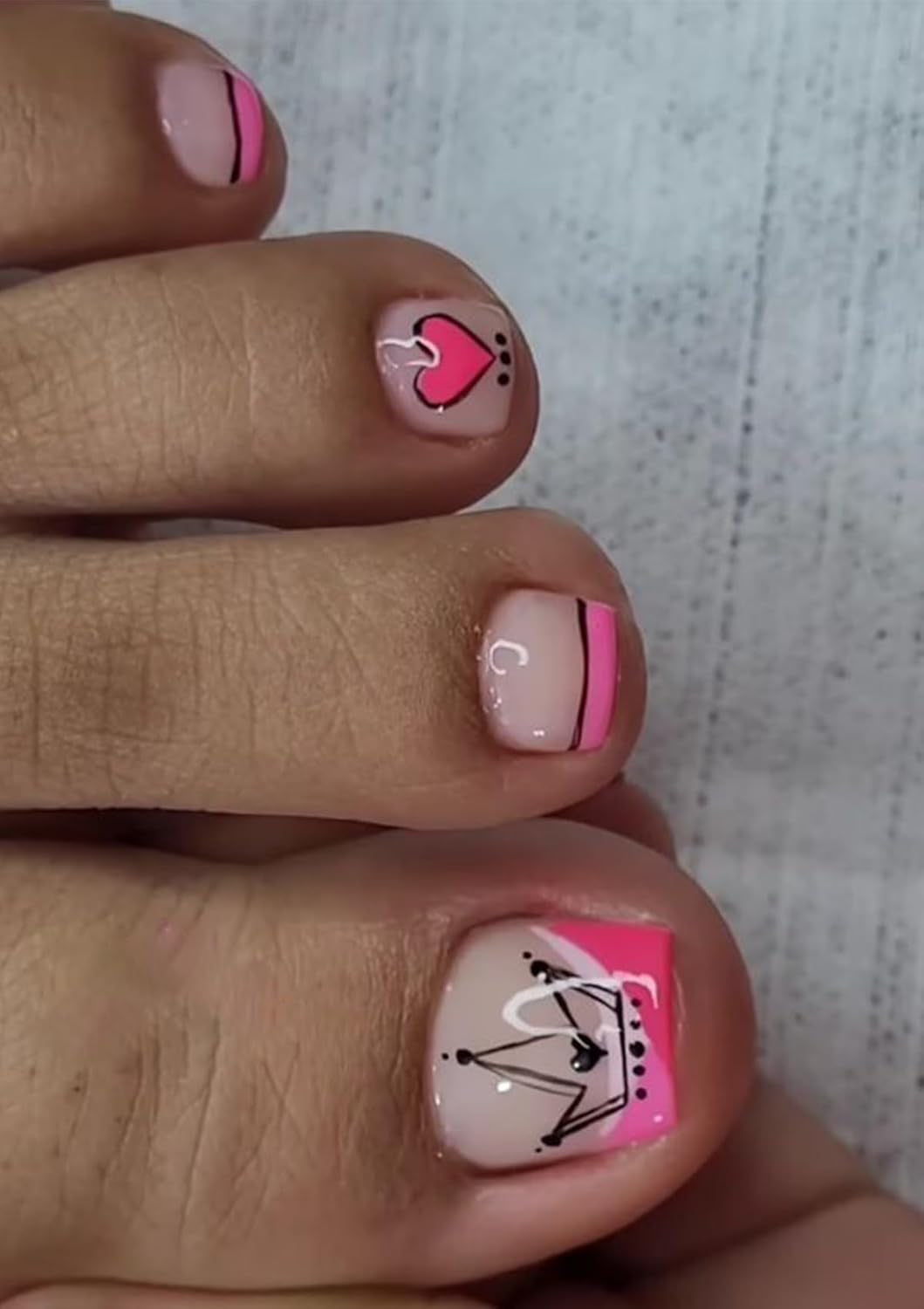 Zelfklevende kunstnagels set - Franse kunstnagels - 24 stuks Kort Vierkant Ontwerp Wit Roze Gradiënt Kunstnagels Ballerina Manicure (Kort Roze Gradiënt)