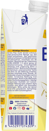 BEBA Junior kant-en-klare melkdrank 1-3 jaar, met HMO, bij de leeftijd passend eiwitgehalte, palmolievrij, visolievrij, peutervoeding, 12 stuks (12 x 500 ml)