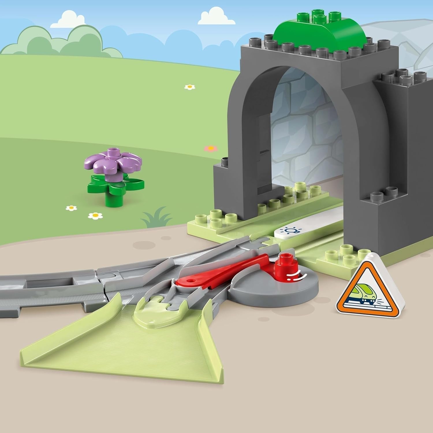 LEGO DUPLO Stadsspoortunnel en -rails - Uitbreidingsset, cadeau voor peuters, stimuleert de behendigheid, speelset voor autofans van 2 jaar oud, creatief leerspeelgoed 10425 Bouwsets Bekijk de LEGO-Store