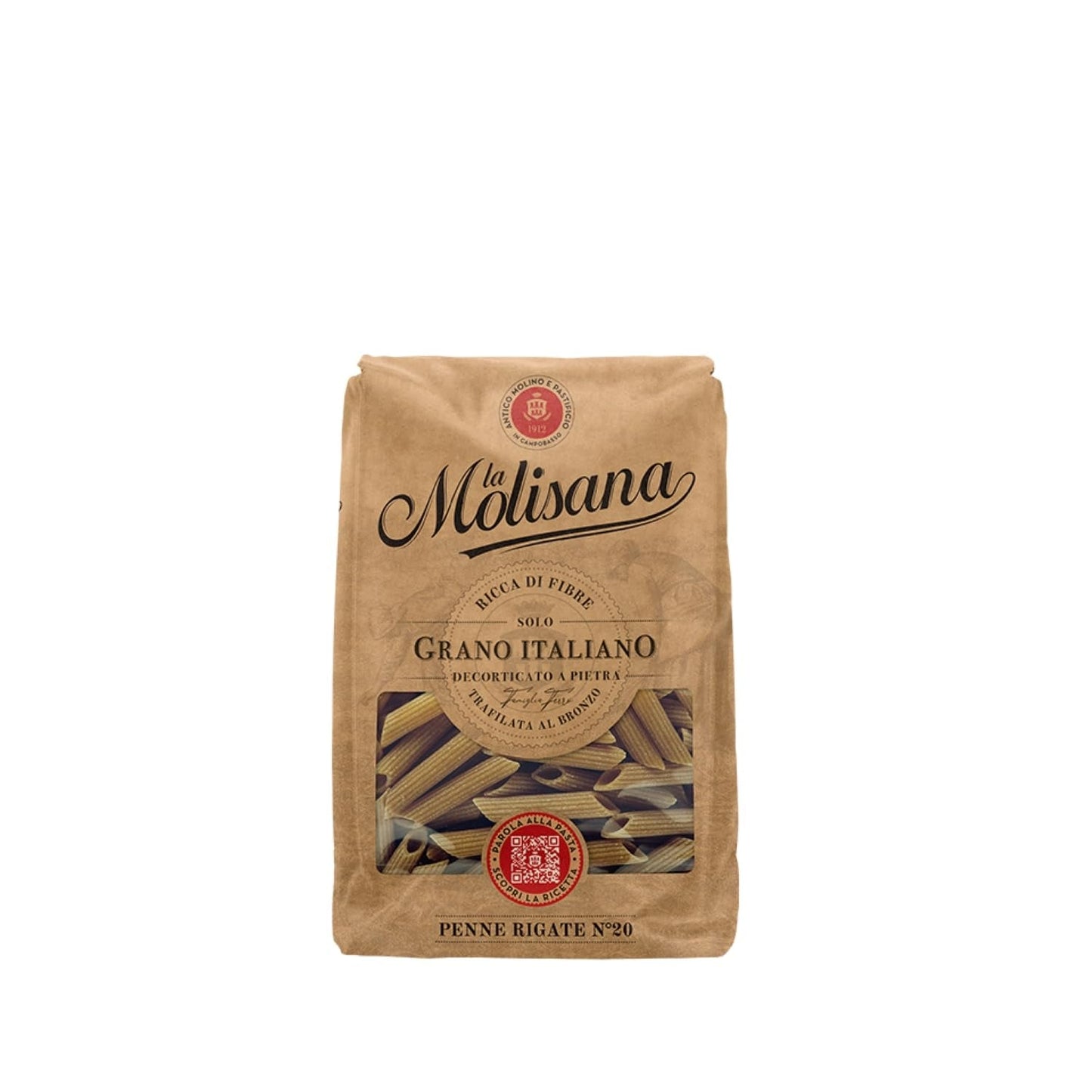 N°20 Penne Régate Integrale Paté 500 g - Lot van 6