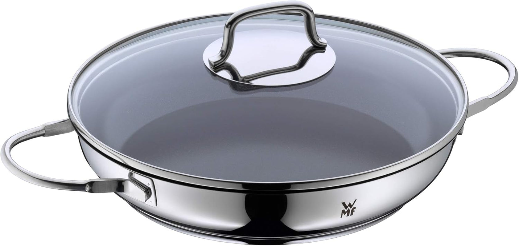 WMF Devil inductie kookpan 26 cm met glazen deksel, Cromargan gecoat roestvrij staal, keramische coating, ovenvaste potten en pannen Naty Shop Standaard titel