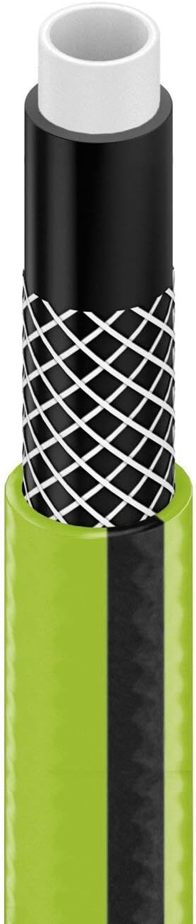 Cellfast QUATTRO Tuinslang, Duurzaam, Lichtgewicht, 4-laags, UV-bestendig, Draadslang, Kruisvlecht, 20 Bar, 1/2" 15m, 10-064