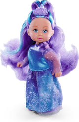 Simba Evi Prinses Liefdesfantasiepop in een sprookjesjurk met een fonkelende eenhoorn 12 cm speelpop vanaf 3 jaar