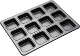 Browniepan Masterclass, browniepan met 12 gaten, roestvrij staal, 34 X 26 cm Vormen en bakplaten Naty Shop