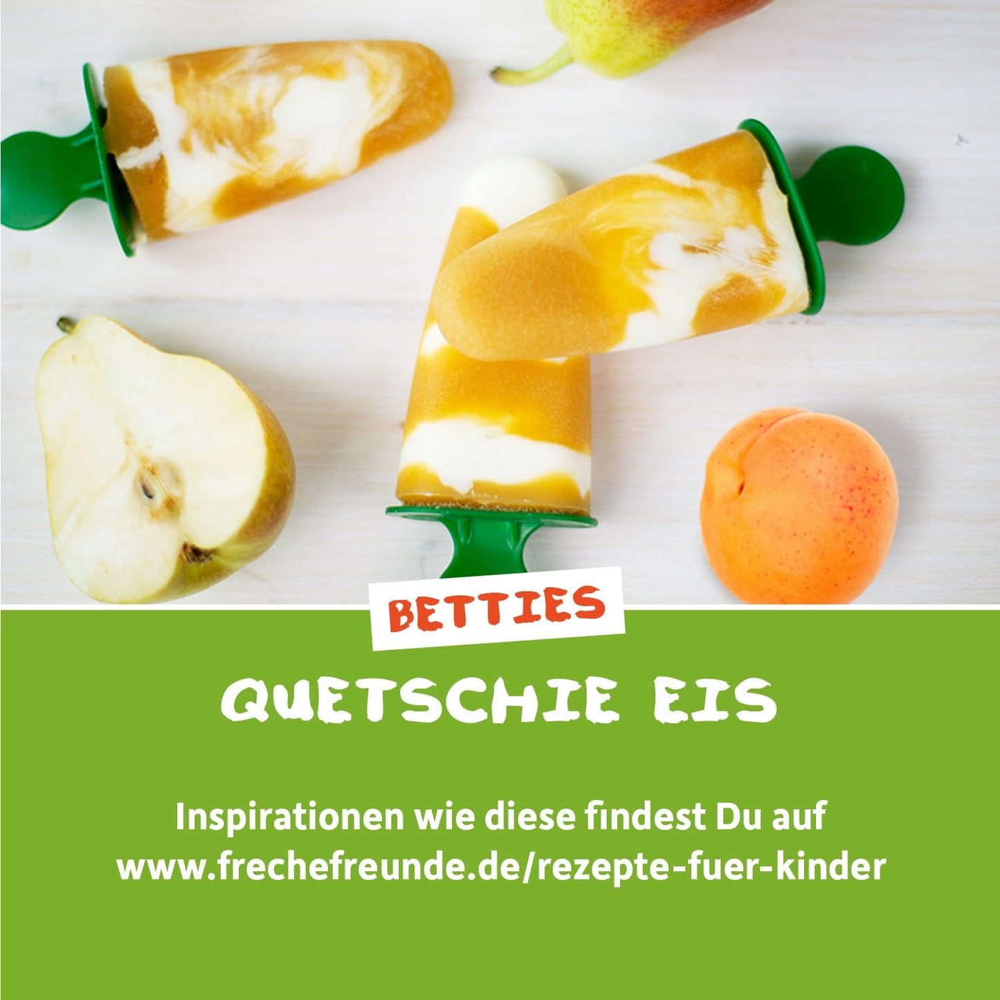 FRECHE FREUNDE Bio Quetschie Appel, Birne & Maracuja, Fruchtmus mit Obst im Quetschbeutel voor baby's vanaf 6 maanden, veganistisch, 6er-pakket (6 x 100 g)