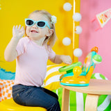 Bright Starts, speelgoedstuur, Lights & Colors Driver, met muziek, autogeluiden, richtingaanwijzers, versnellingspook en meer Bebe Naty Shop Speelgoed
