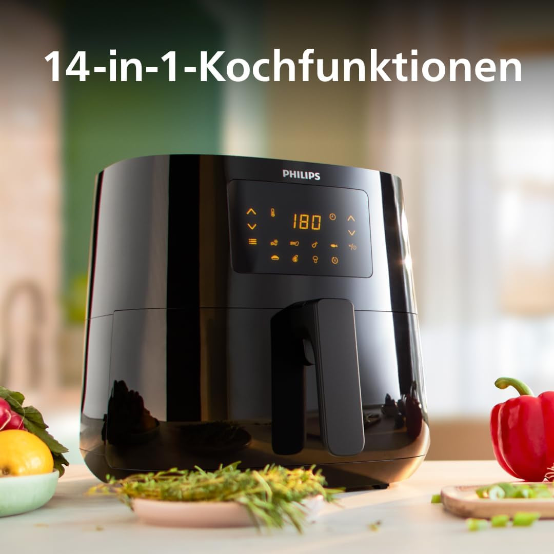Philips 3000Er Airfryer XL - Rapid Air-technologie, frituren met tot 90% minder vet, inhoud 1,2 kg, 6,2 liter, touchscreen Apparaten Naty Shop