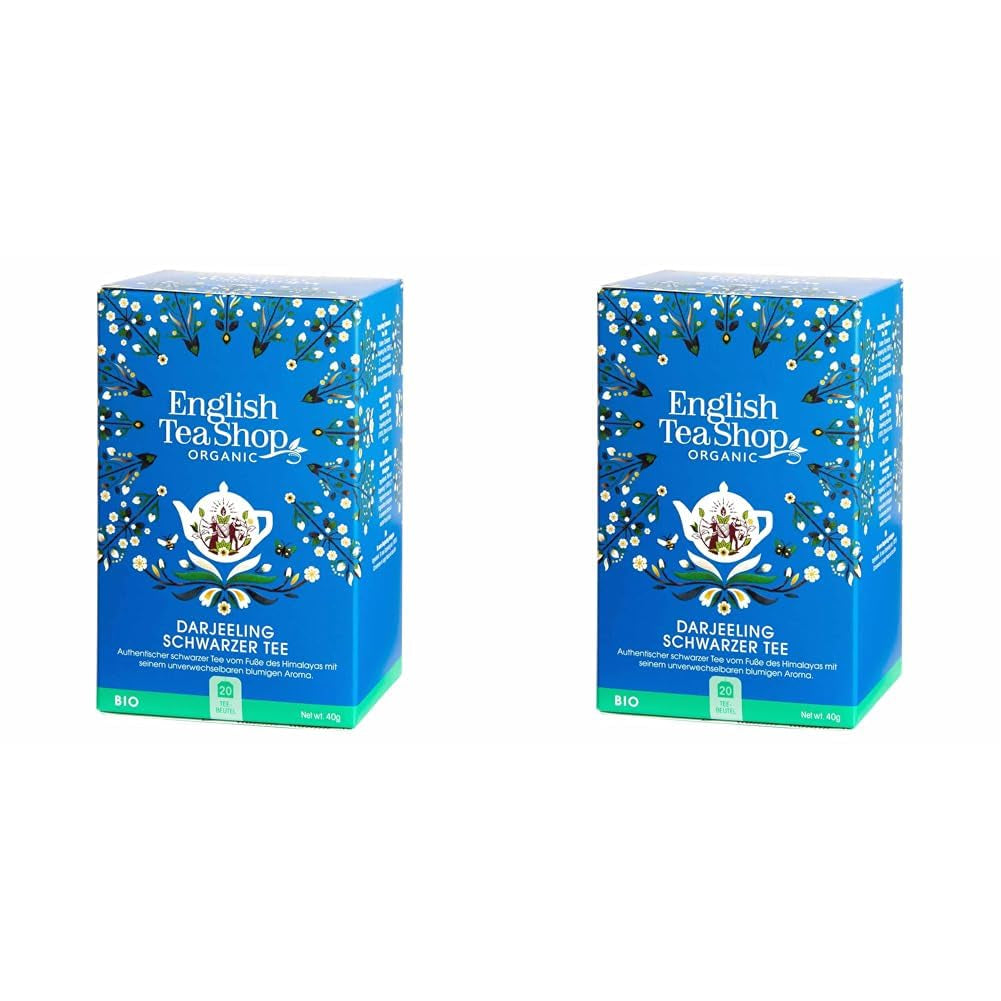 ETS - Darjeeling zwarte thee, BIO, 20 theezakjes (pak van 2)