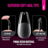 504 stuks ballerina medium gelnageltypes: gelnageltips PMMA kunstnagels nagelverlengingen kunstnagels 12 maten