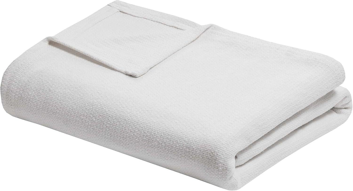 Madison Park Freshspun Wicker Twin grijze katoenen deken Bedden en dekens Madison Park King crèmekleur