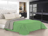 Italiaans beddengoed Estivo eenpersoonsbed, linnen, Aqua, 170 X 270 Cm Dekbedden en dekbedden Naty Shop Groen/lichtgrijs Matrimoniale, 260X270 Cm