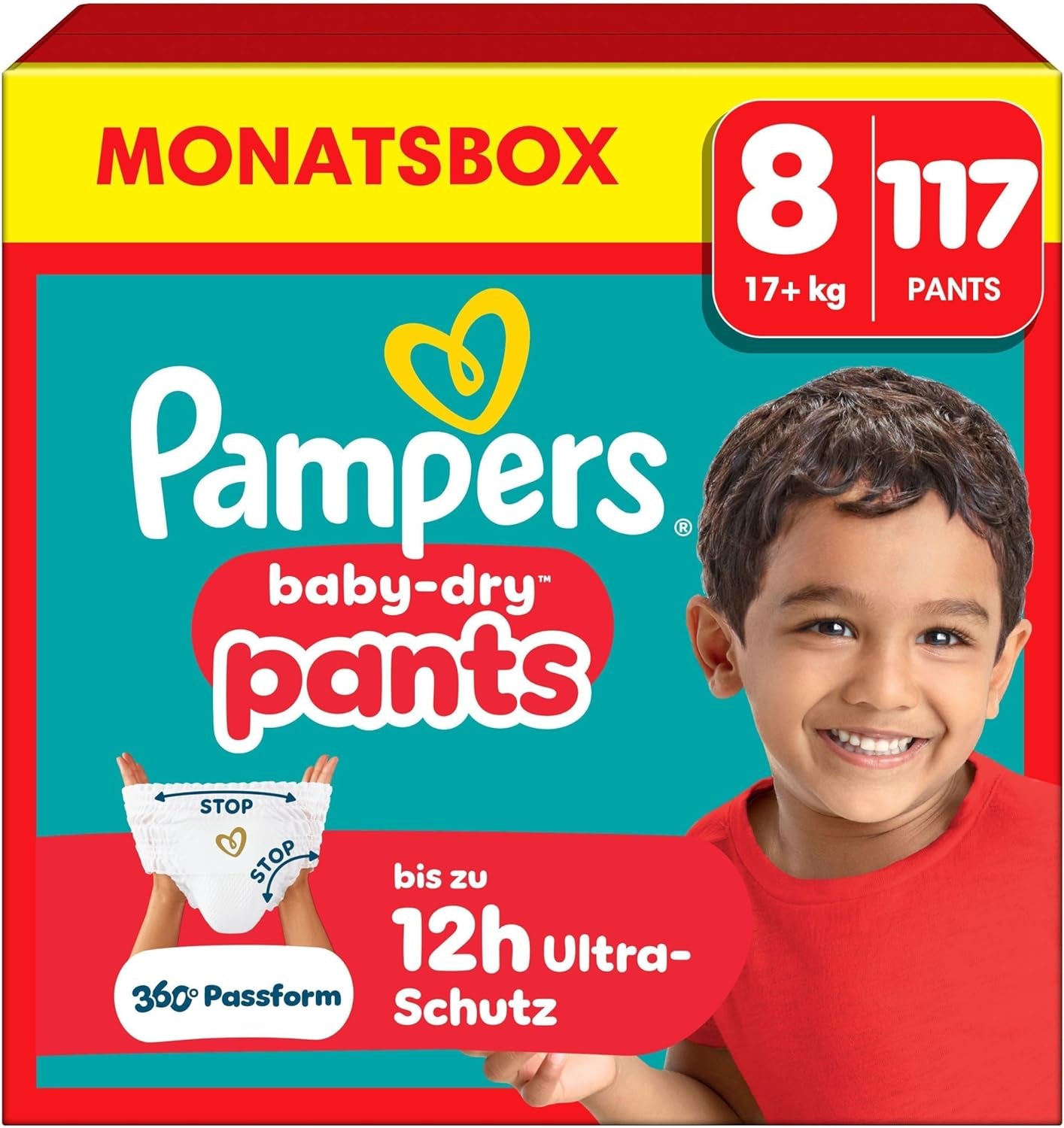 Pampers Baby-Dry Pants Größe 5, 160 Stück, 11kg-17kg, 360° auslaufsichere Geschikt voor dag en nacht
