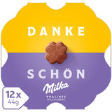 Milka Little Thank You Chocolates 12 x 44g, fijne melkroomchocolaatjes omhuld met Alpenmelkchocolade (pak van 5)