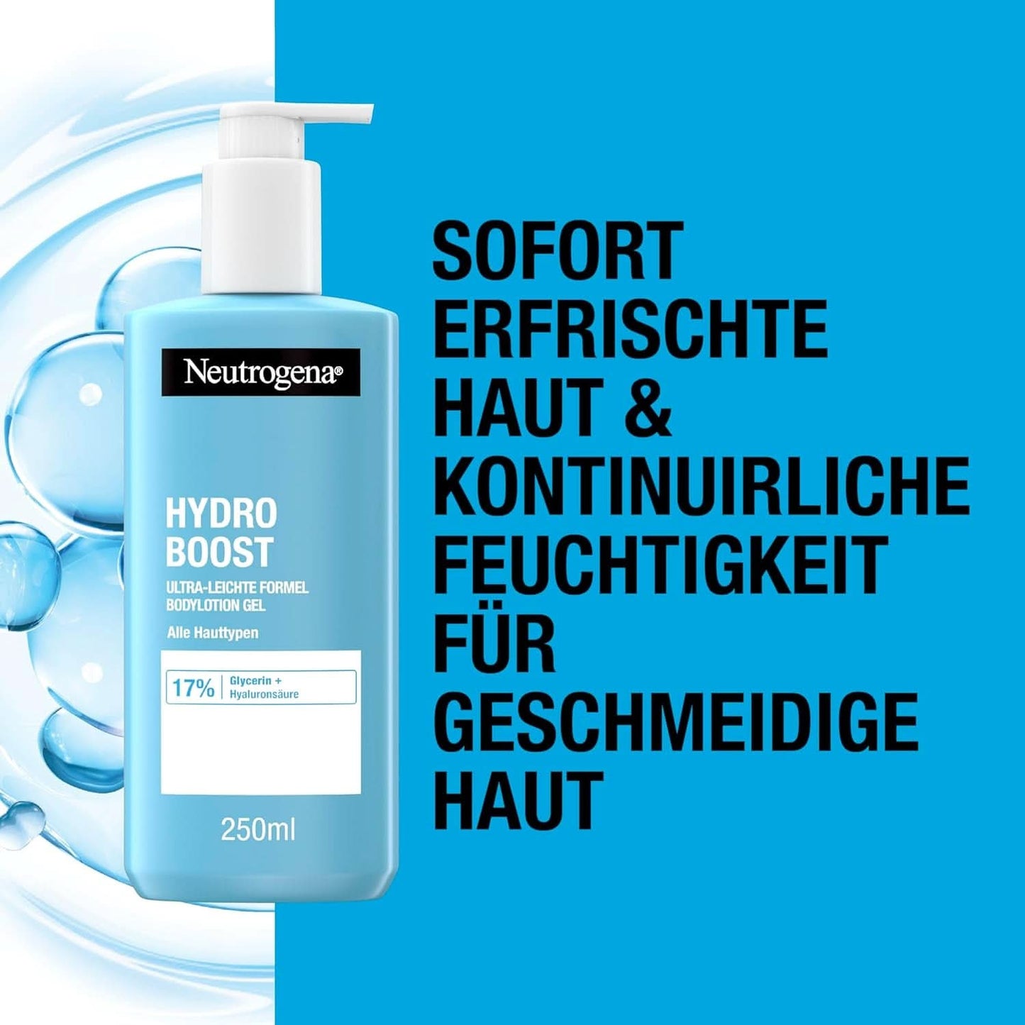 Neutrogena Hydro Boost Ultralichte formule bodylotiongel voor fijne huid, 250 ml Cosmetica en schoonheid Naty Shop