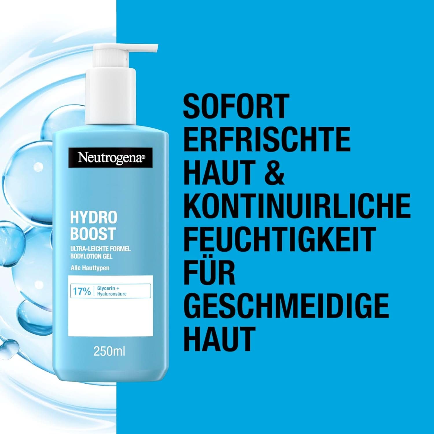 Neutrogena Hydro Boost Ultralichte formule bodylotiongel voor fijne huid, 250 ml Cosmetica en schoonheid Naty Shop