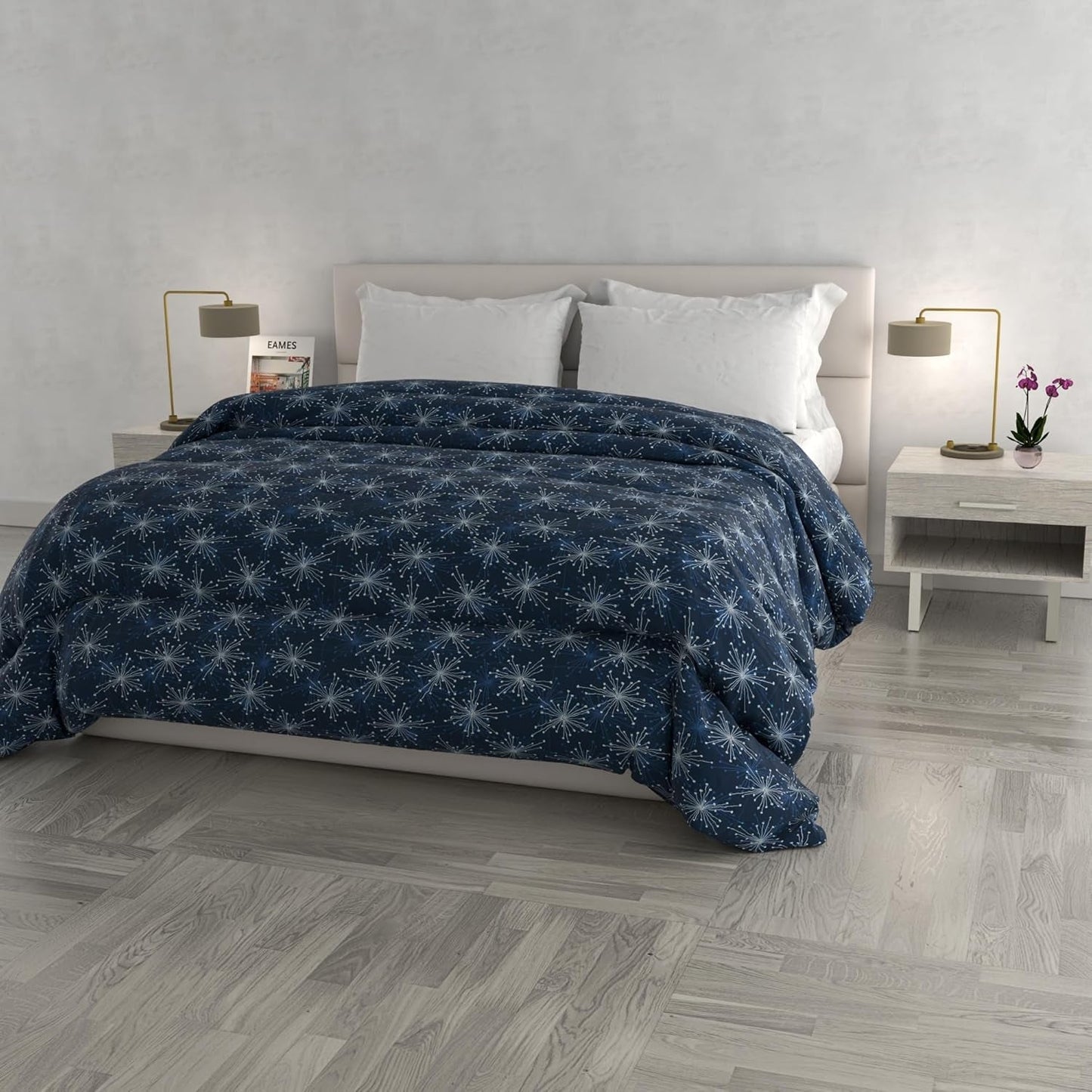 Modieus winterdekbed, Florence, 260X260Cm Dekbedden en dekbedden Naty Shop Fireworks 260X260Cm
