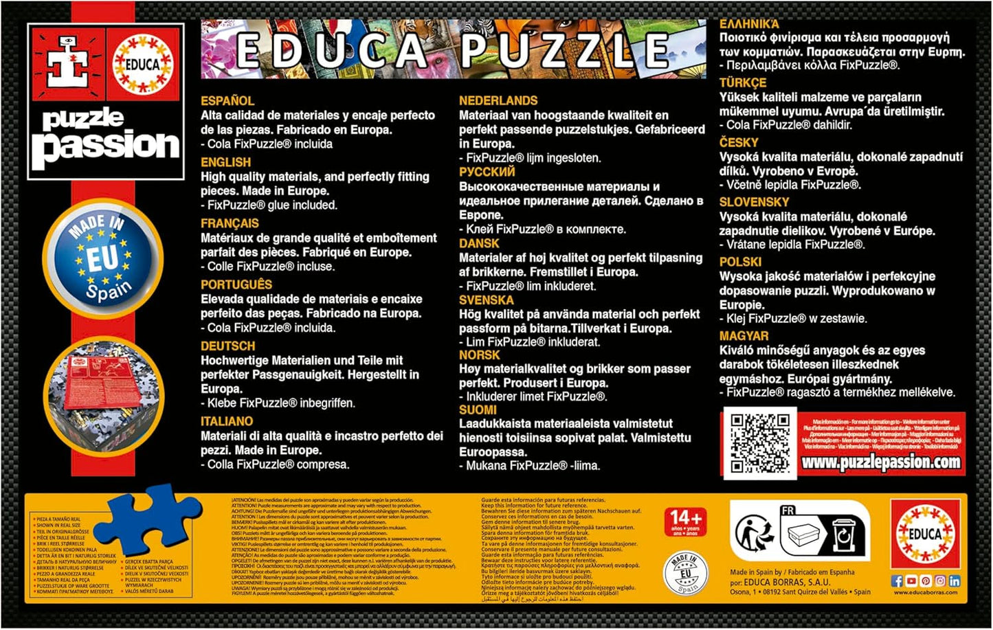 Educa - Puzzel van 1000 stukjes voor volwassenen | Sant Jordi, Lily Brick. Afmetingen: 68 X 48 cm. Inclusief Fixpuzzel puzzellijm. 14 jaar lang (19926) Puzzle Naty Shop