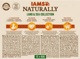 IAMS Naturally Senior Natvoer in saus - Hoogwaardig vlees- en visnatvoer voor oudere katten, Land & Sea Collection, 12 x 85 g