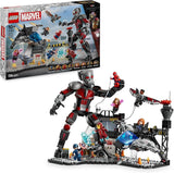 LEGO Marvel Captain America: Civil War Action Duel - Superheldenspeelset met 8 minifiguren - Speelgoedvliegtuigbouw- en speelset - Cadeau voor jongens en meisjes 76314 Bouwsets