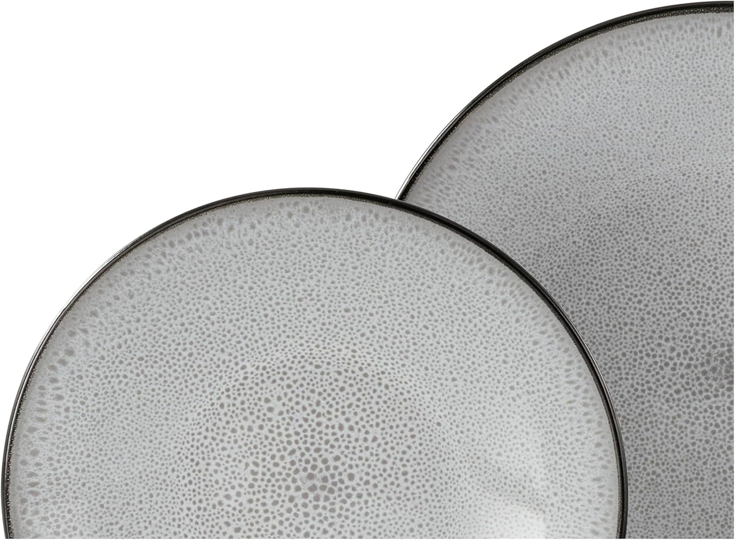 CreaTable, 23964, Serie Malmö, 18-teiliges Geschirrset voor 6 Personen, Teller Set aus Steinzeug, spülmaschinen- en microwellengeeignet, Qualitätsproductie