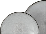 CreaTable, 23964, Serie Malmö, 18-teiliges Geschirrset voor 6 Personen, Teller Set aus Steinzeug, spülmaschinen- en microwellengeeignet, Qualitätsproductie